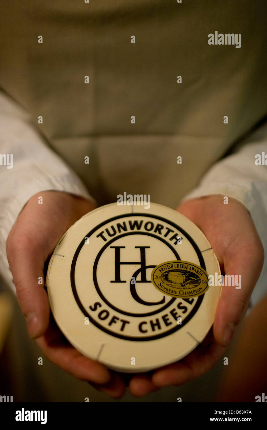 Tunworth Soft Cheese, London, UK Stock Photo