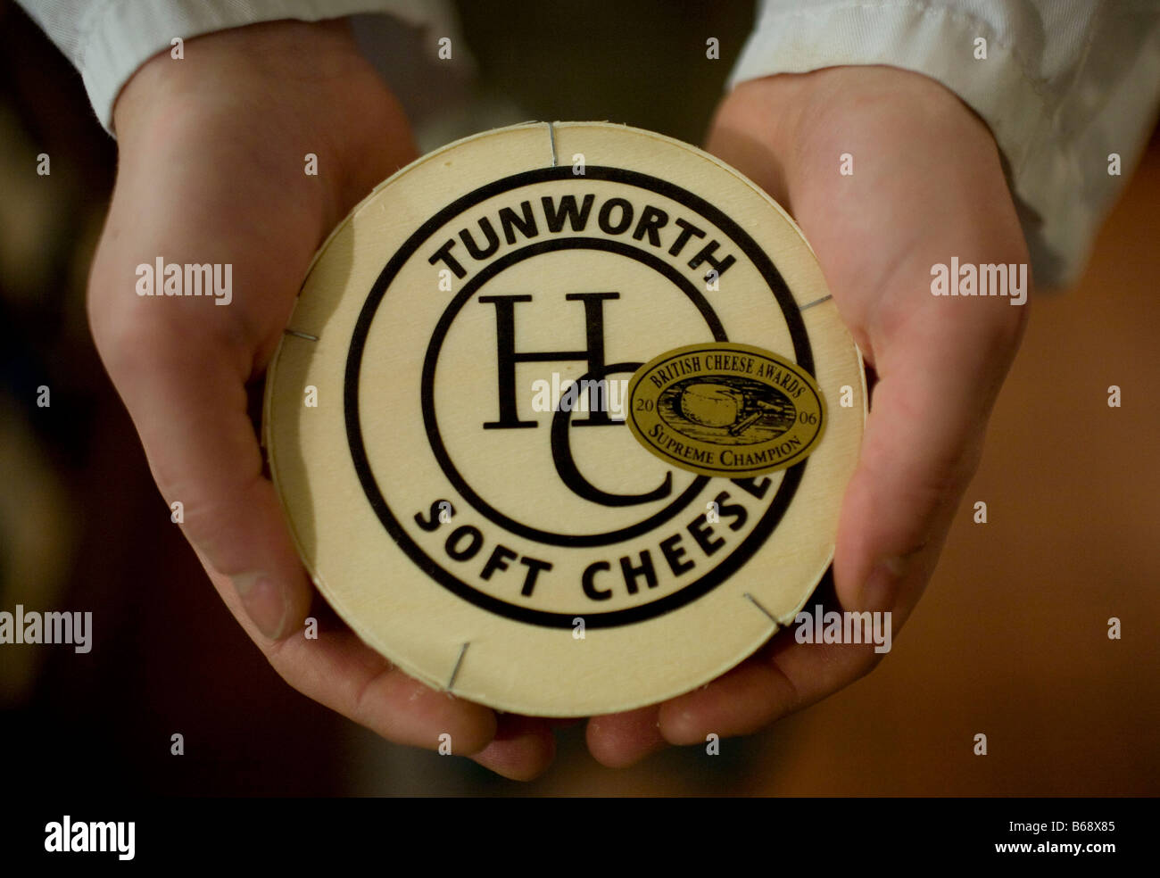 Tunworth Soft Cheese, London, UK Stock Photo