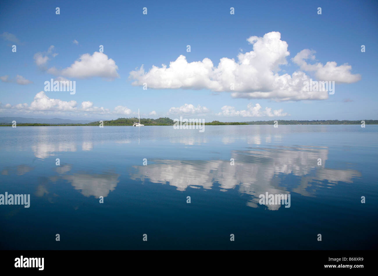 Sailing in Bocas del Toro archipelago Panama central latin america