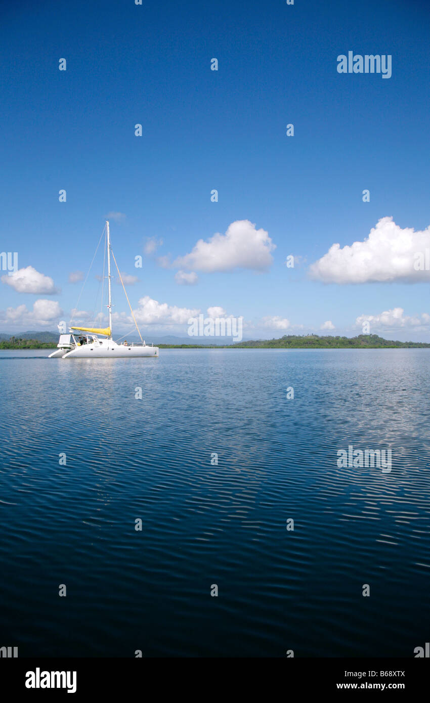 Sailing in Bocas del Toro archipelago Panama central latin america
