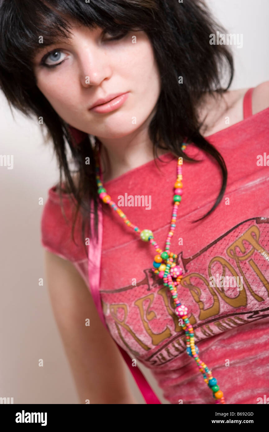 Girl in pink top hi-res stock photography and images - Alamy