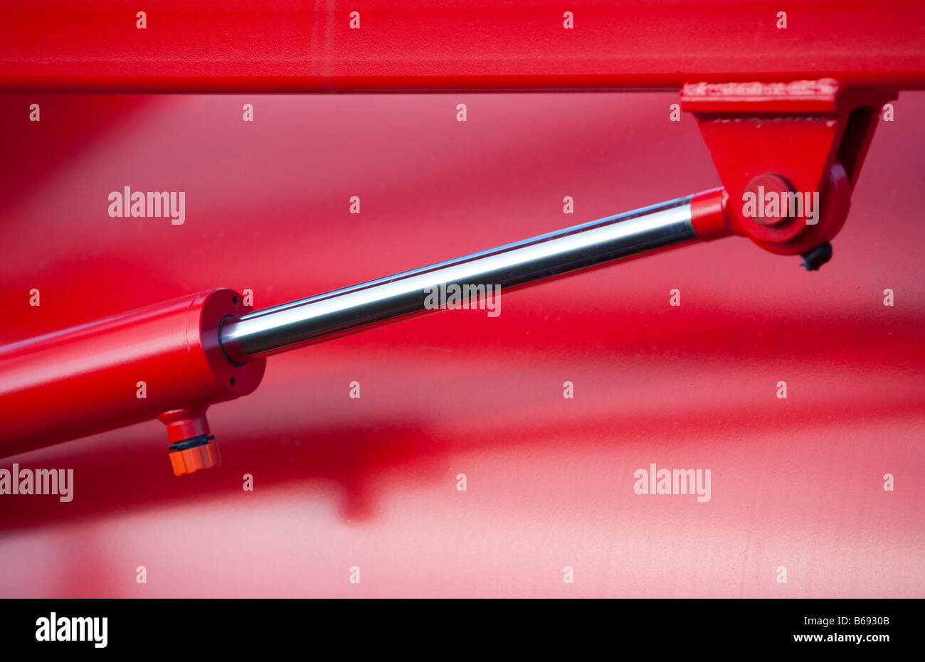 Gas hydraulic damper 's steel rod and cylinder Stock Photo Alamy