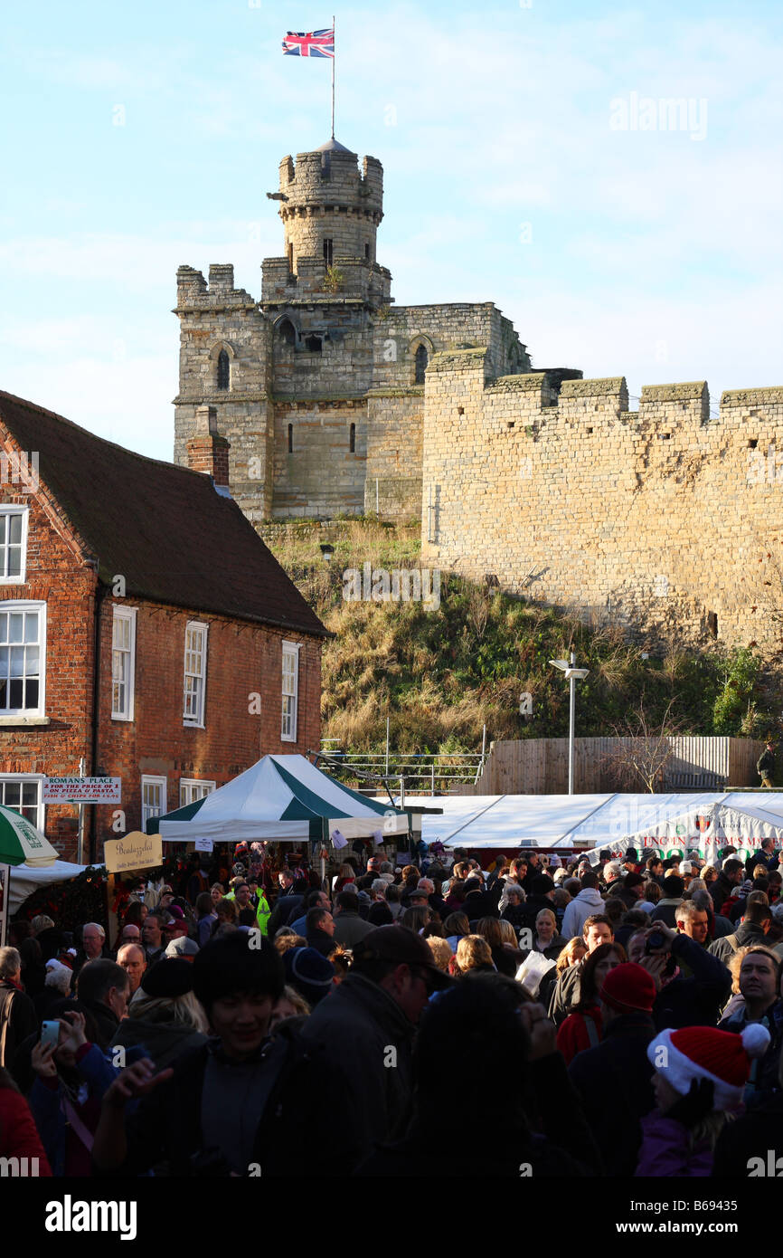 Lincoln Christmas Market, Lincoln, England, U.K. Stock Photo