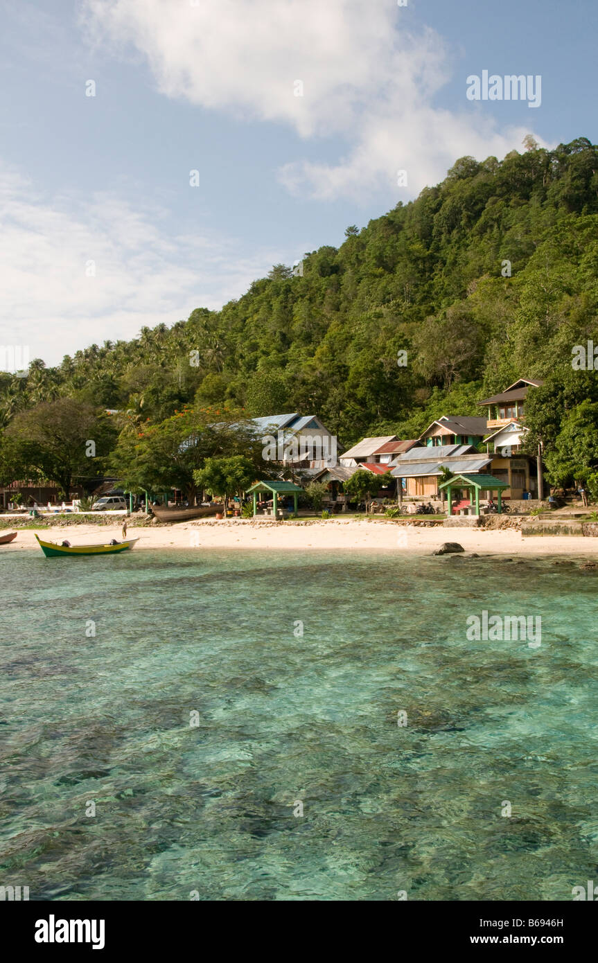 Village of Iboih on Pulau Wey, Sumatra Stock Photo