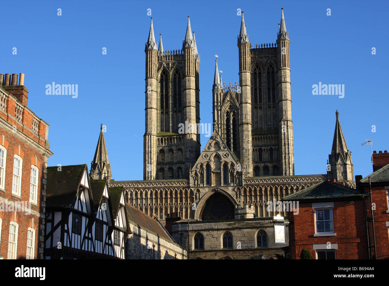 Lincoln Cathedral, Lincoln, England, U.K. Stock Photo