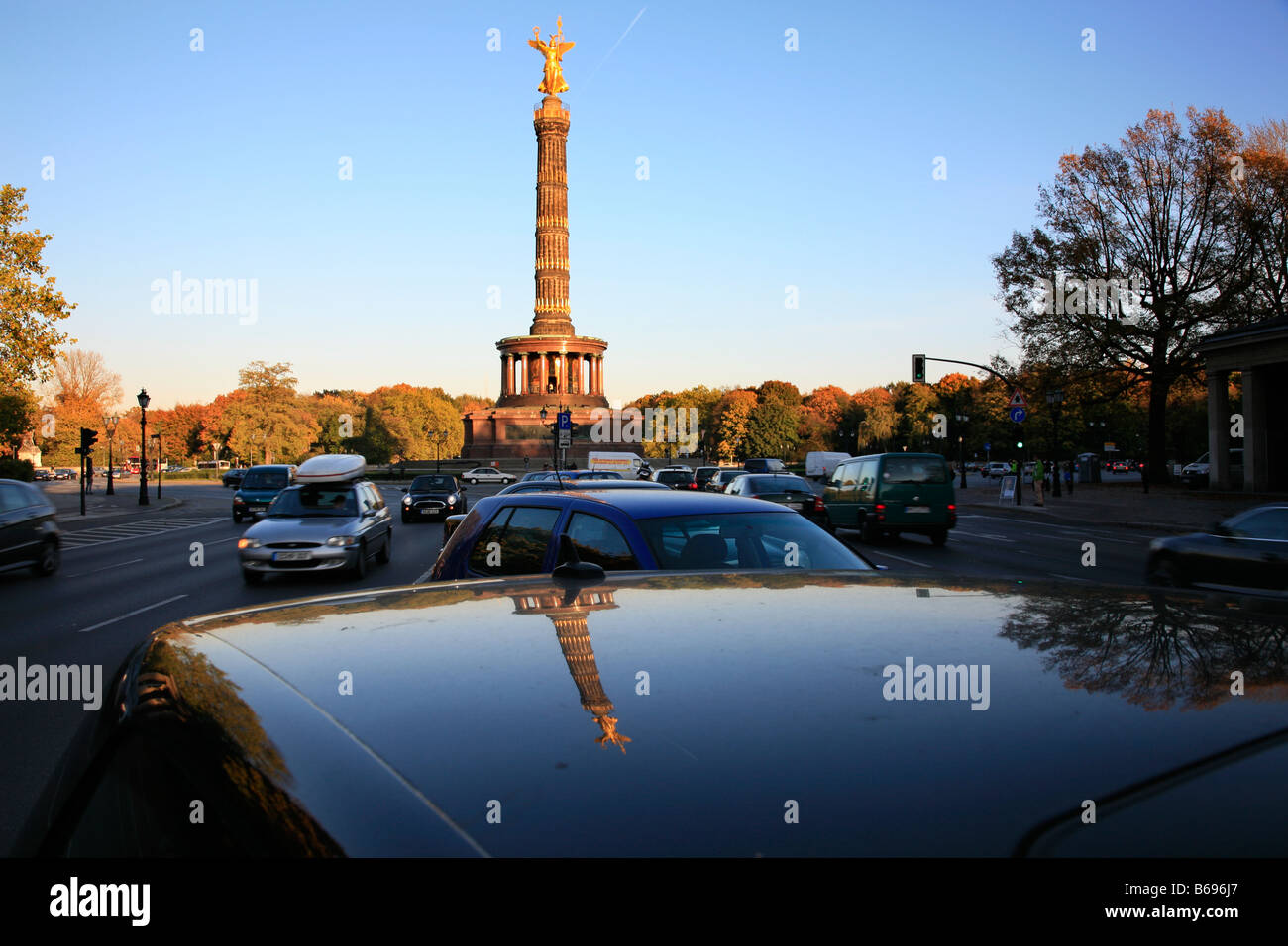 Victory Column in Berlin, Germany; Siegessäule in Berlin; Statue of