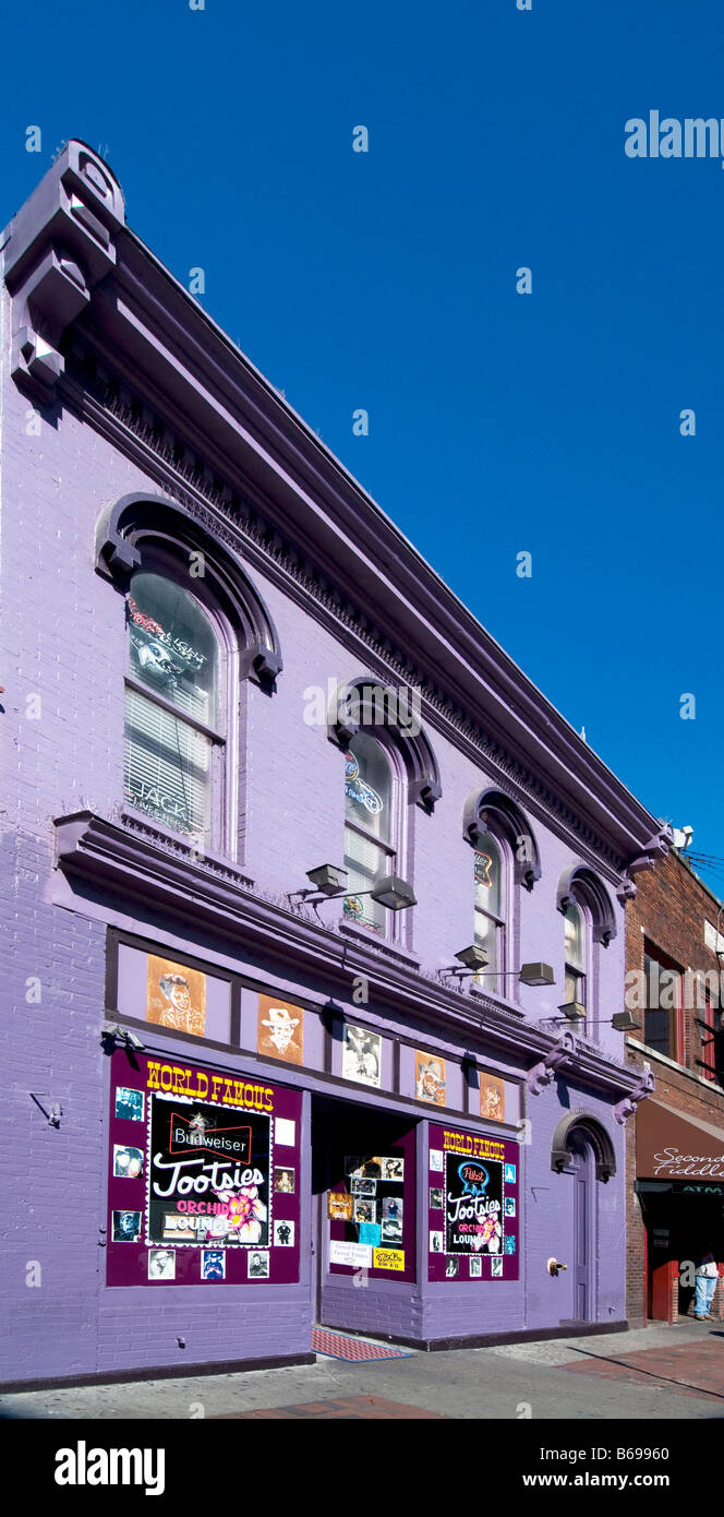 Tootsie's Orchid Lounge country music bar in Nashville Tennessee Stock Photo