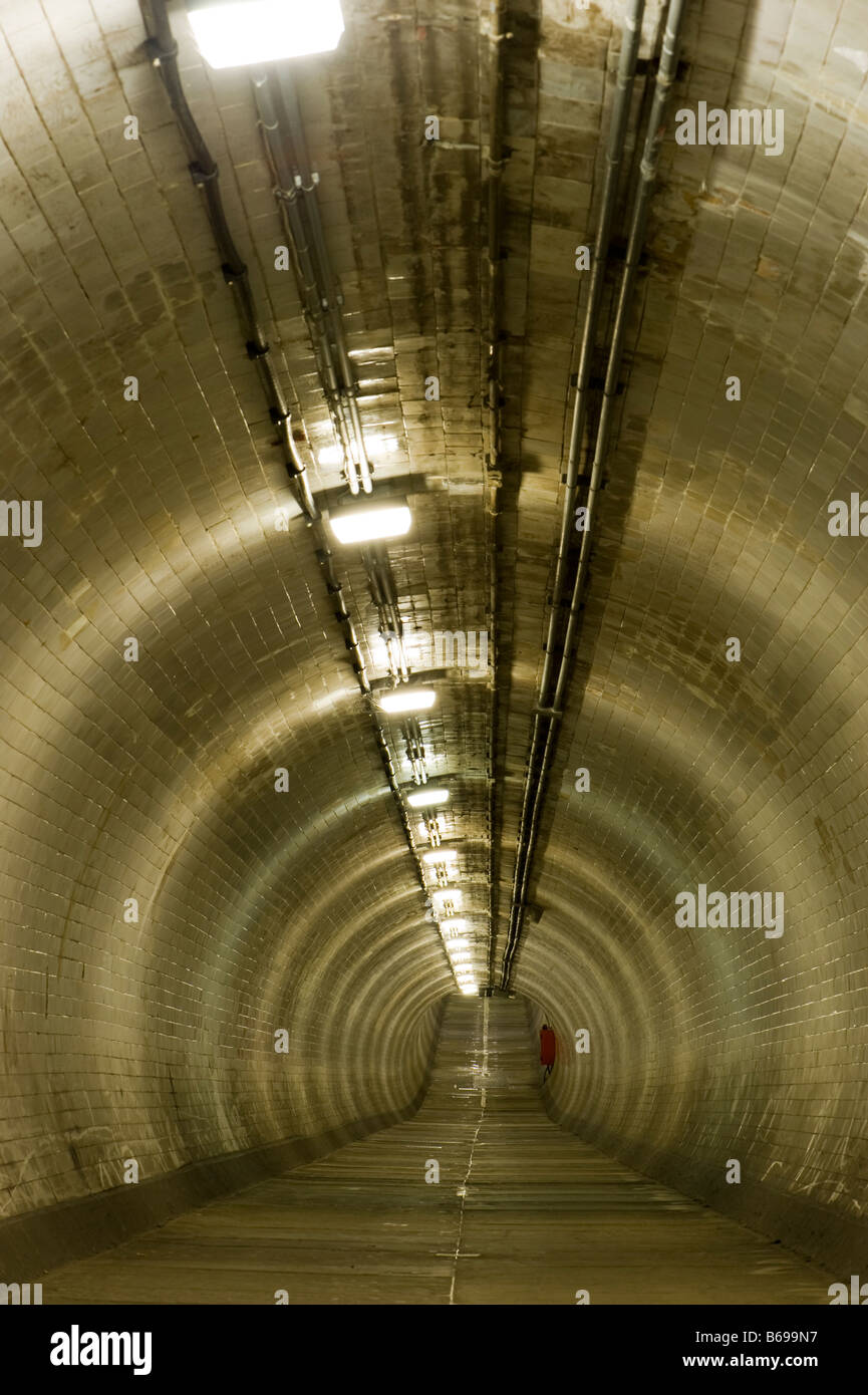 Greenwich Foot Tunnel underneath Thames River Greenwich SE10 London