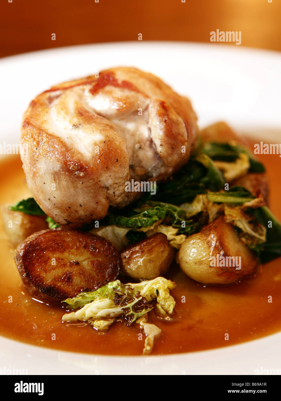 Roast Chicken dinner Stock Photo - Alamy