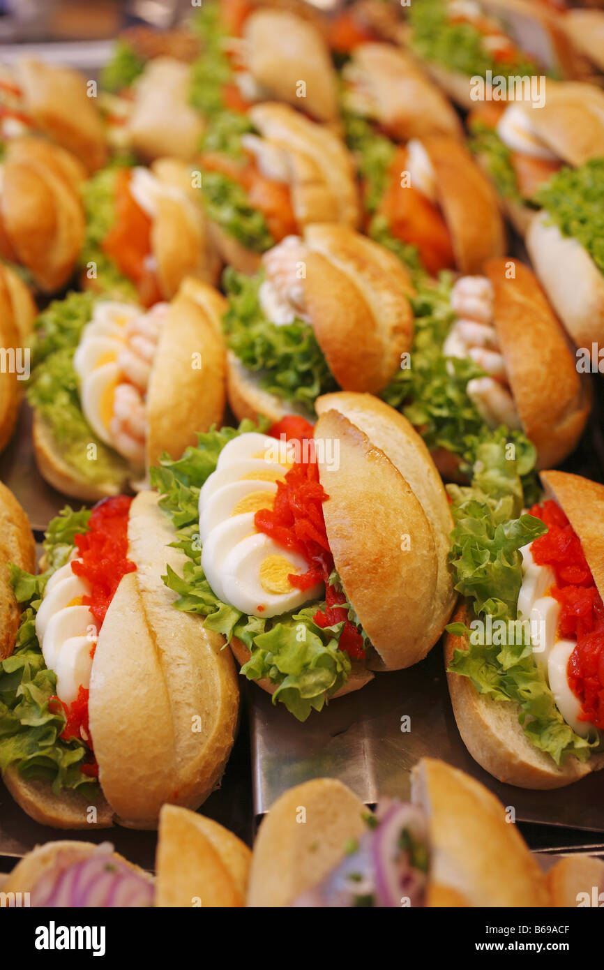 Selection of sandwiches, Austria Stock Photo
