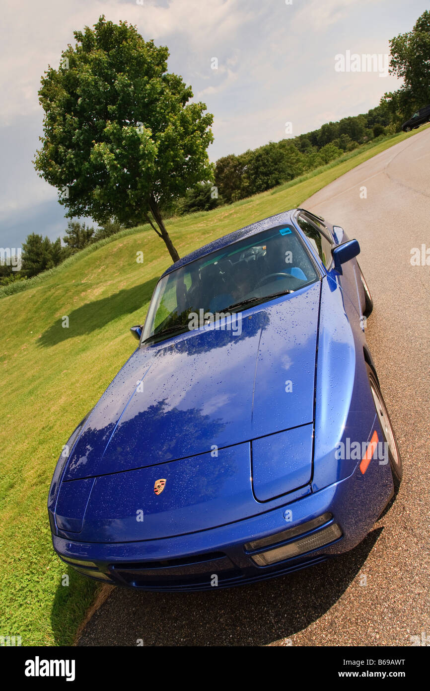 Porsche 944 S2 coupe by a beautiful field Stock Photo Alamy