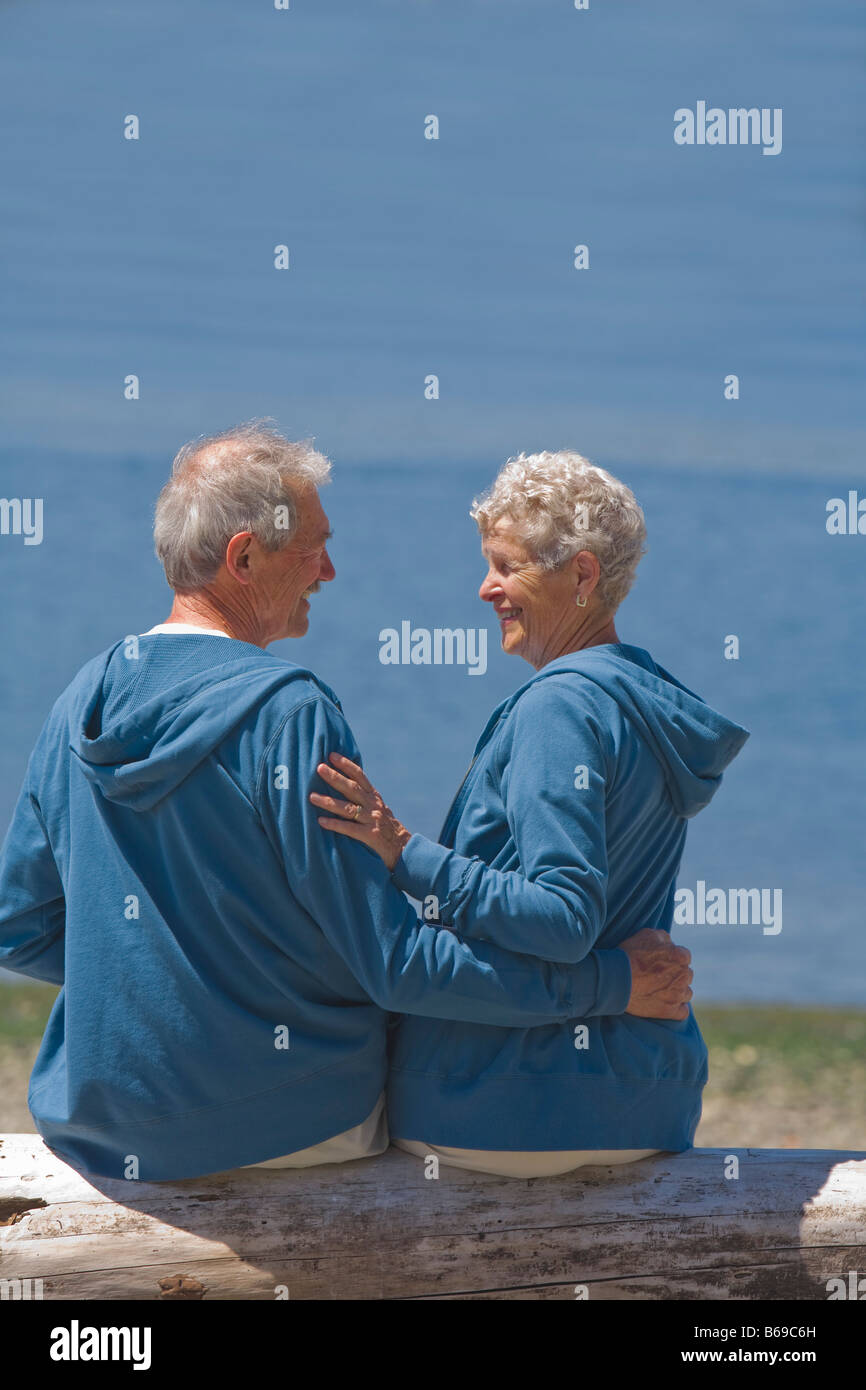 Adult active couple riverside hi-res stock photography and images - Alamy