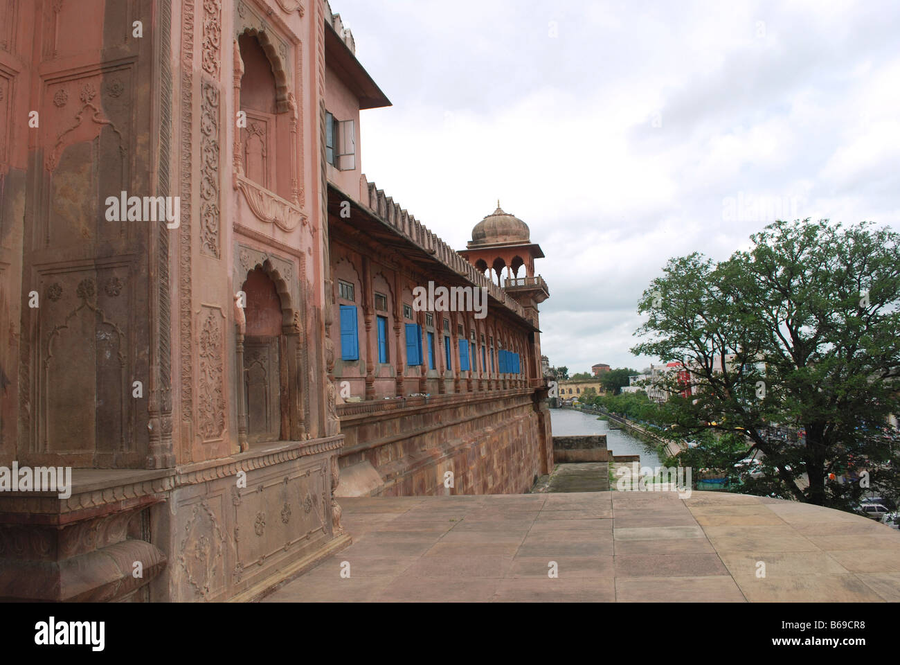 Backview of Taj-ul-Masajid, Bhopal, Madhya Pradesh, India. Stock Photo