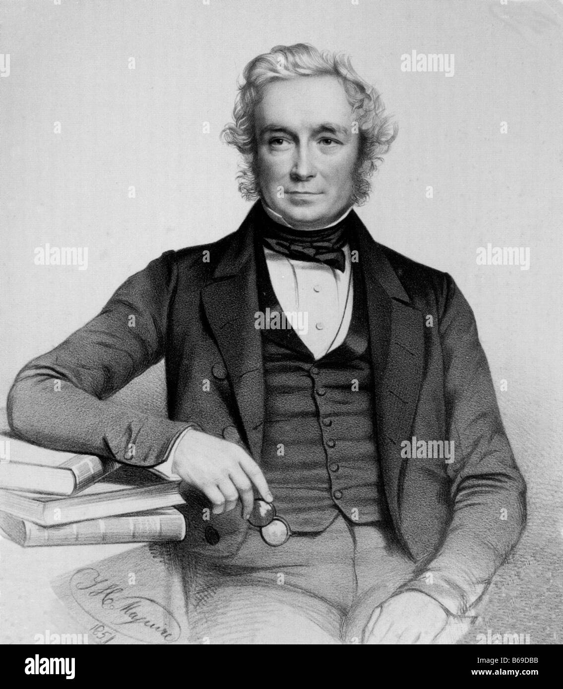 JOHN STEVENS HENSLOW British Naturalist 1796 to 1861 who taught Darwin at Cambridge - see Description below for details Stock Photo