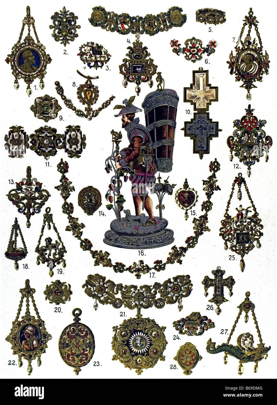 The German Ornament, German Renaissance Jewellery Stock Photo Alamy