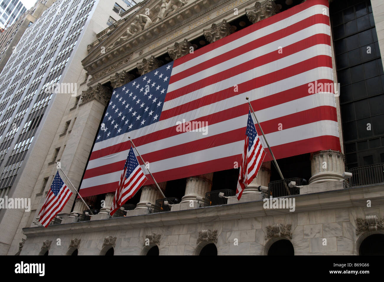 New York Stock Exchange in Downtown Manhattan, New York City Stock Photo