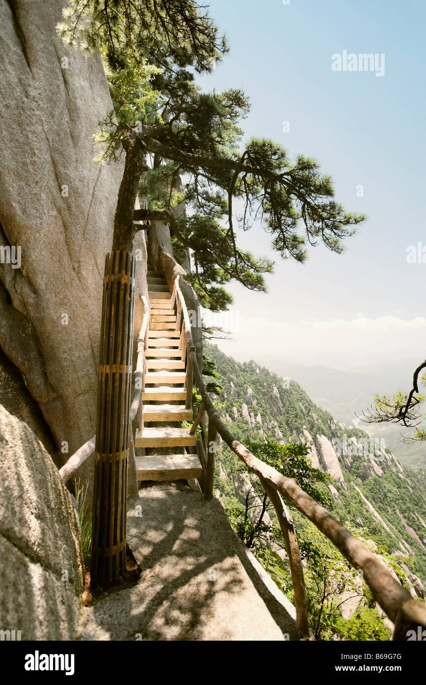 File:Steep steps downhill at Huangshan.jpg - Wikipedia