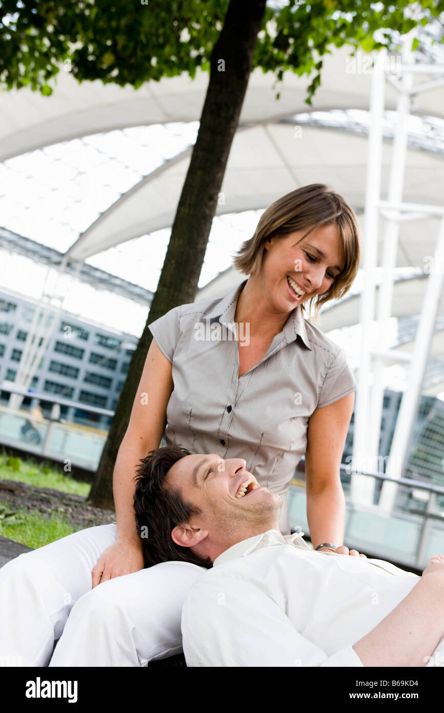 Man sitting under a tree hi-res stock photography and images - Alamy