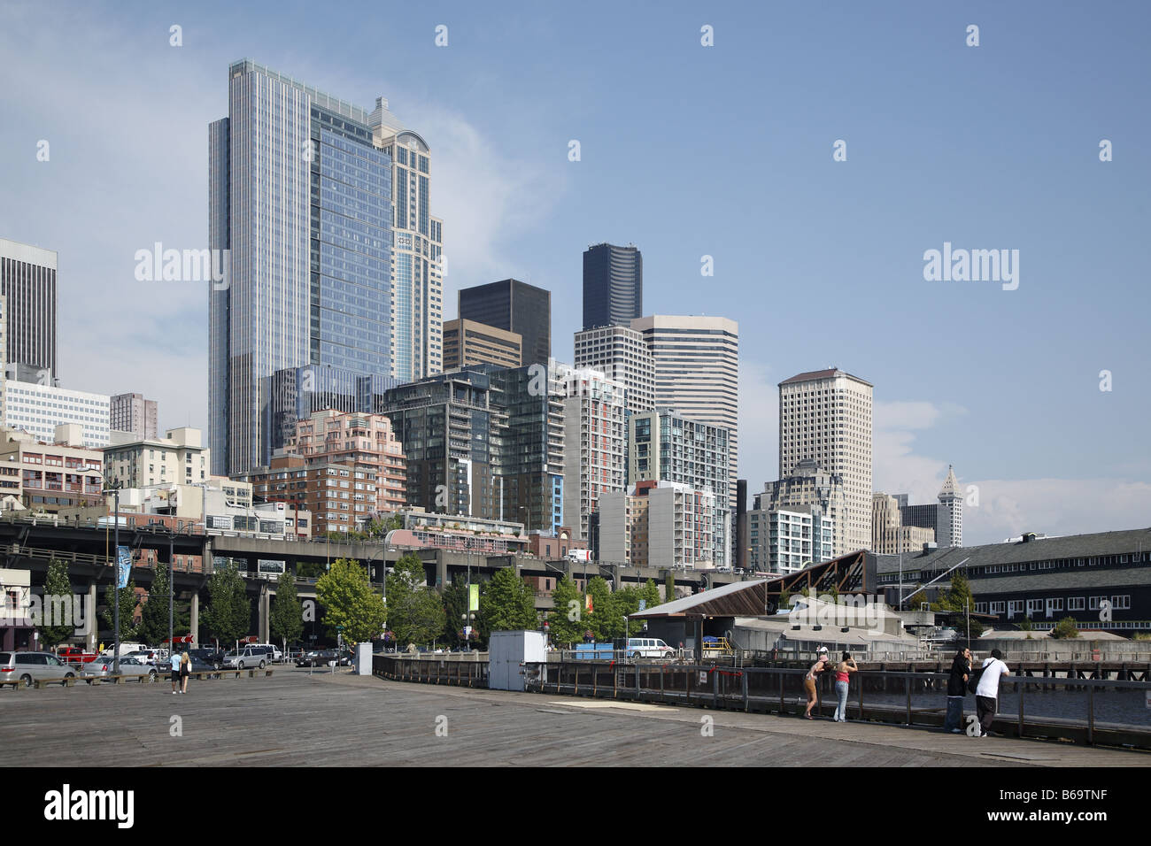 US USA United States Vereinigte Staaten Staat Of Von America Amerika Washington Seattle Elliott Bay Stock Photo