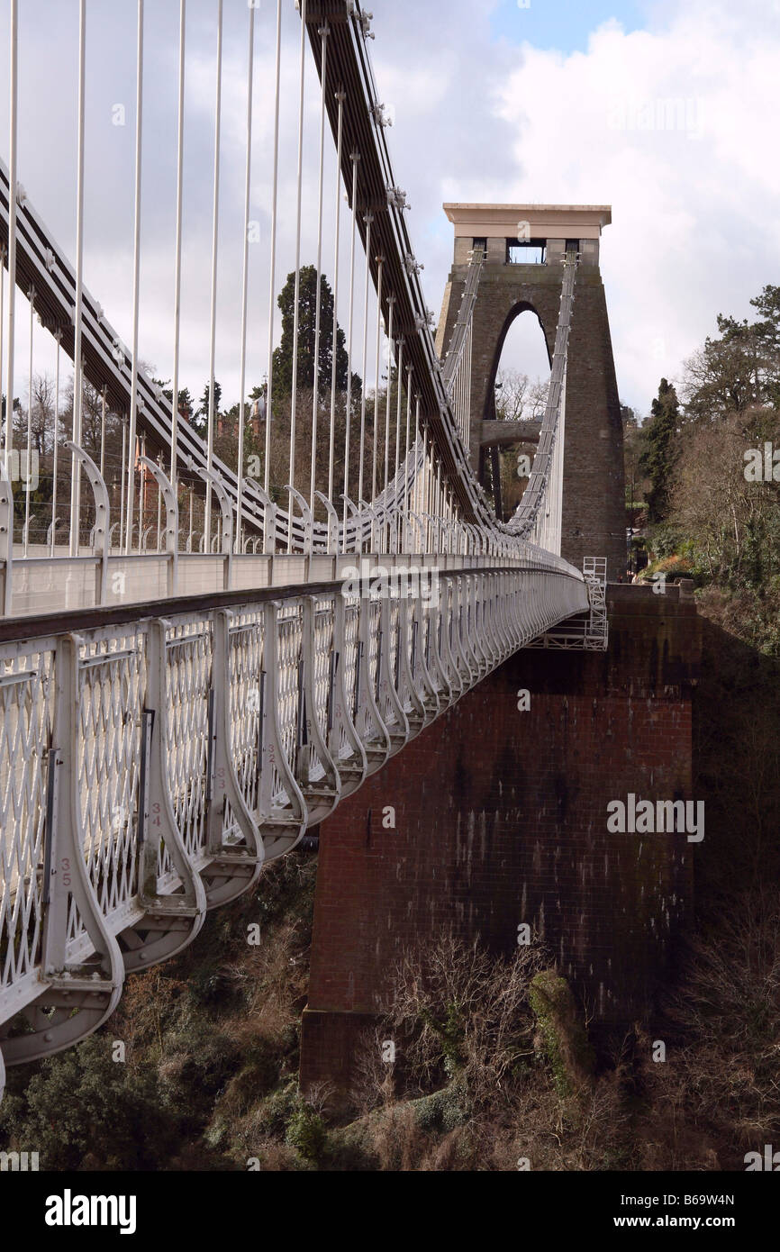 Clifton, Suspension, Bridge, Bristol, Chains, Roller, Saddles, Perspective, Industrial, Wrought Iron, Construction, Transport, C Stock Photo