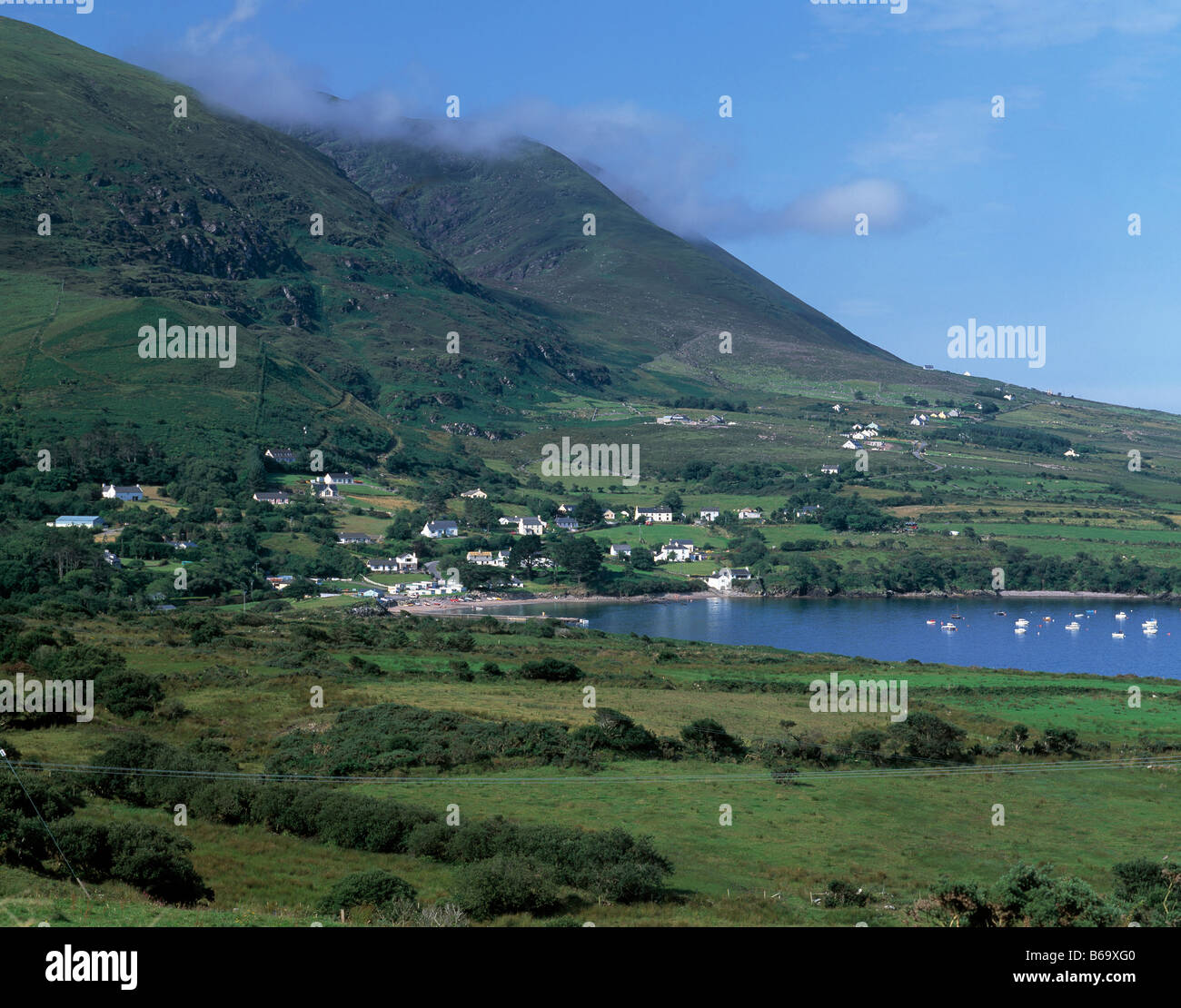 sheltered sea inlet on irelands south west coast, beauty in nature ...