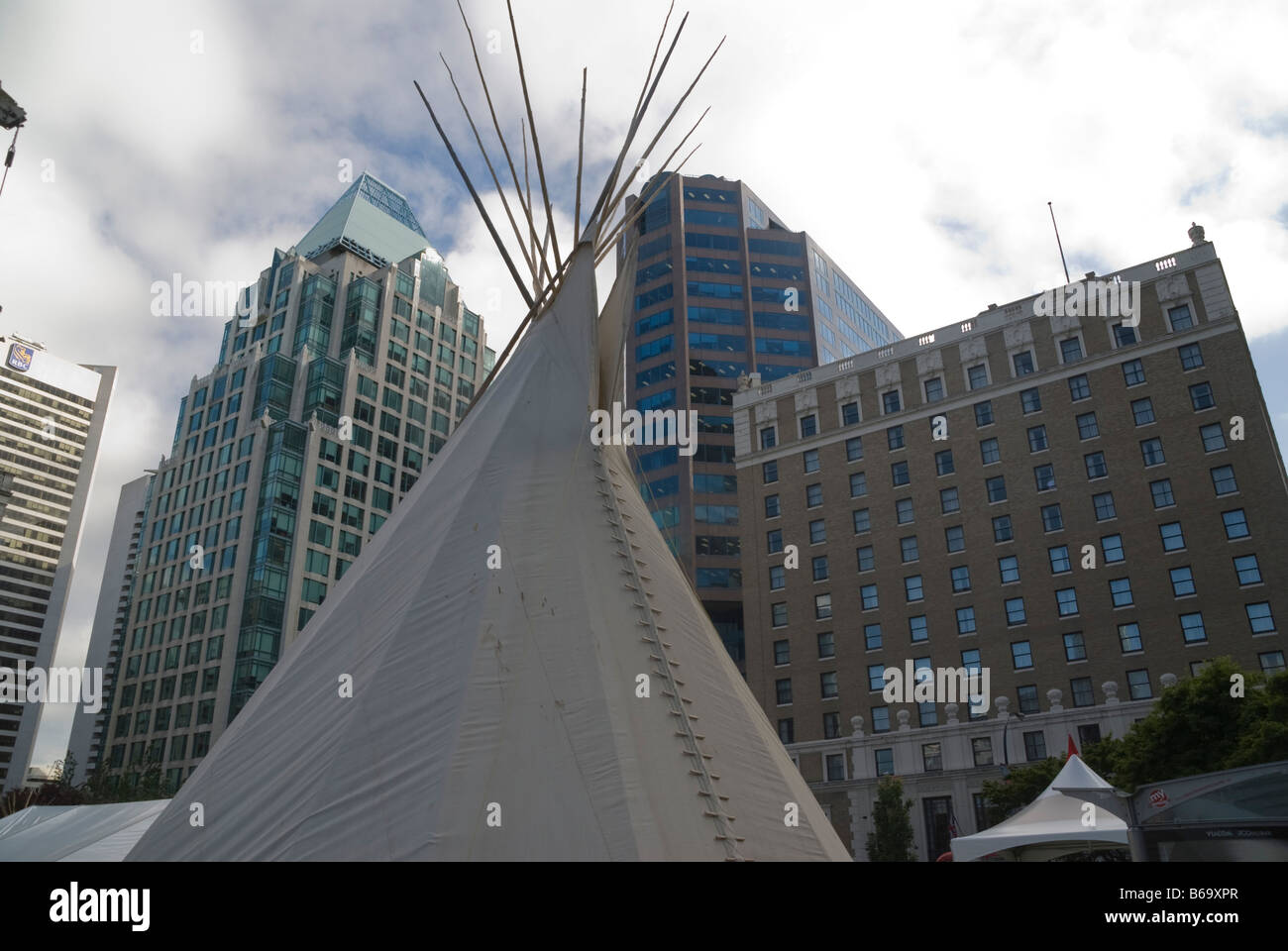 Teepee, Vancouver, Canada, North America, Stock Photo