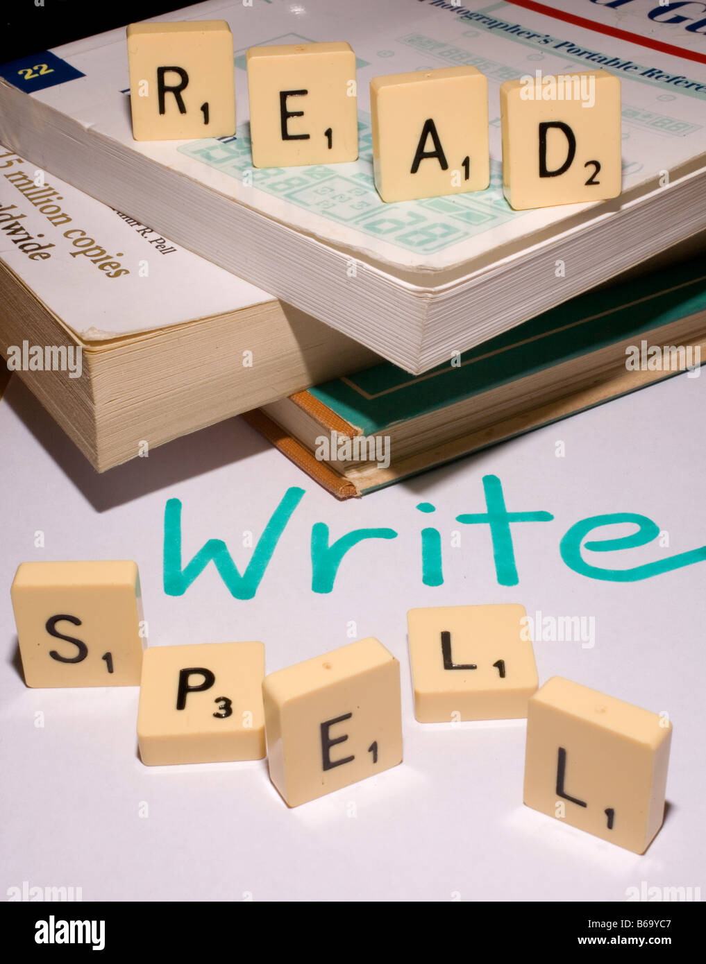 reading writing spelling the building blocks of learning Stock Photo