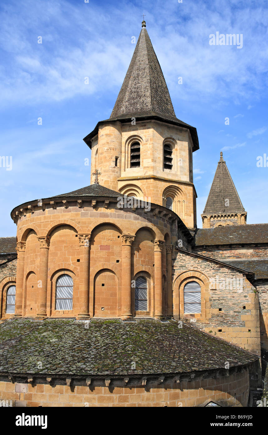 Church architecture, Romanesque Sainte Foy abbey church (1124), Conques