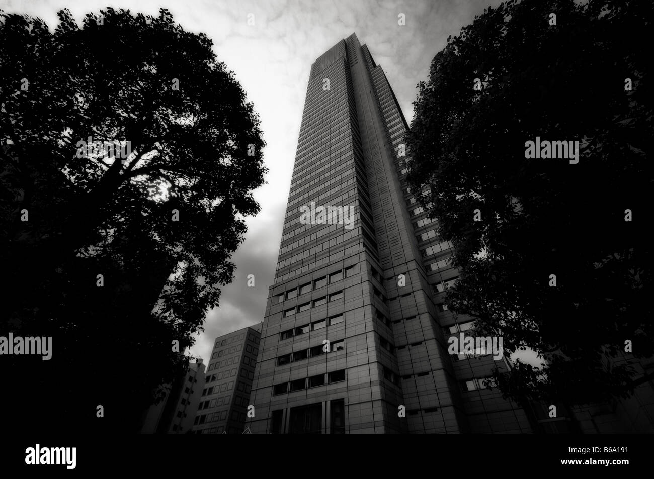 Shinjuku Park Tower building, home of the Park Hyatt Tokyo Hotel. Shinjuku. Tokyo. Japan Stock Photo