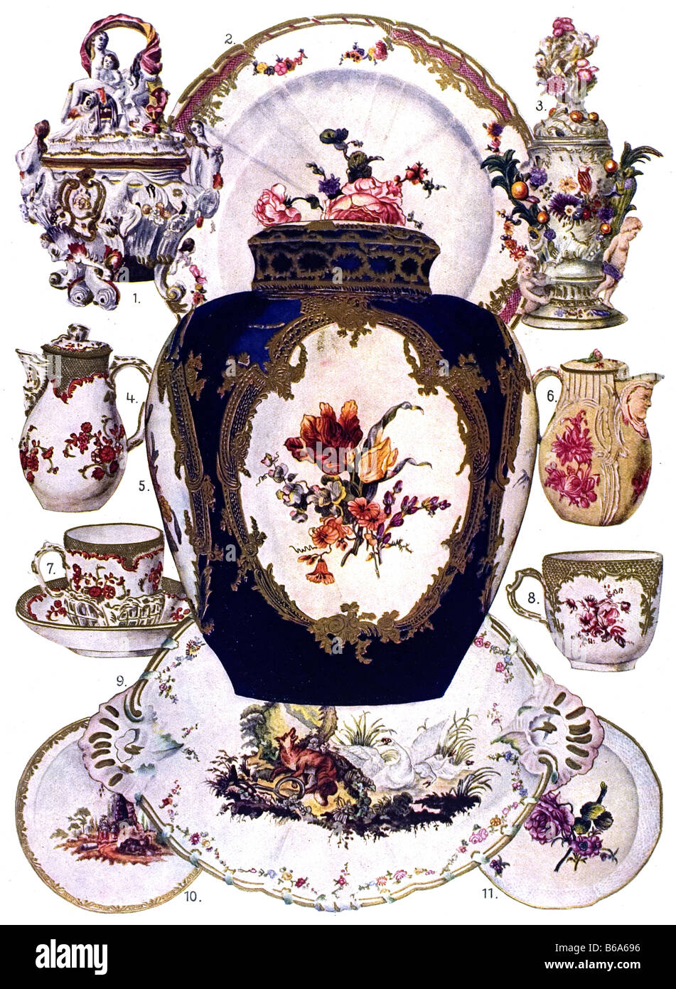 The German Ornament Meissen And Berlin Porcelain Stock Photo Alamy