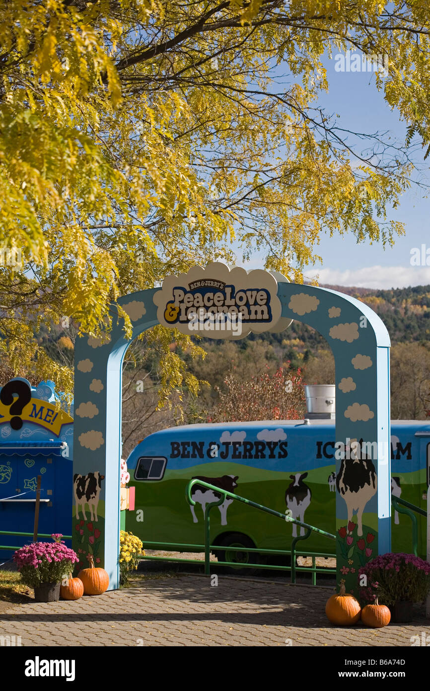 Ben and Jerry's Ice Cream factory Vermont New England USA Stock Photo