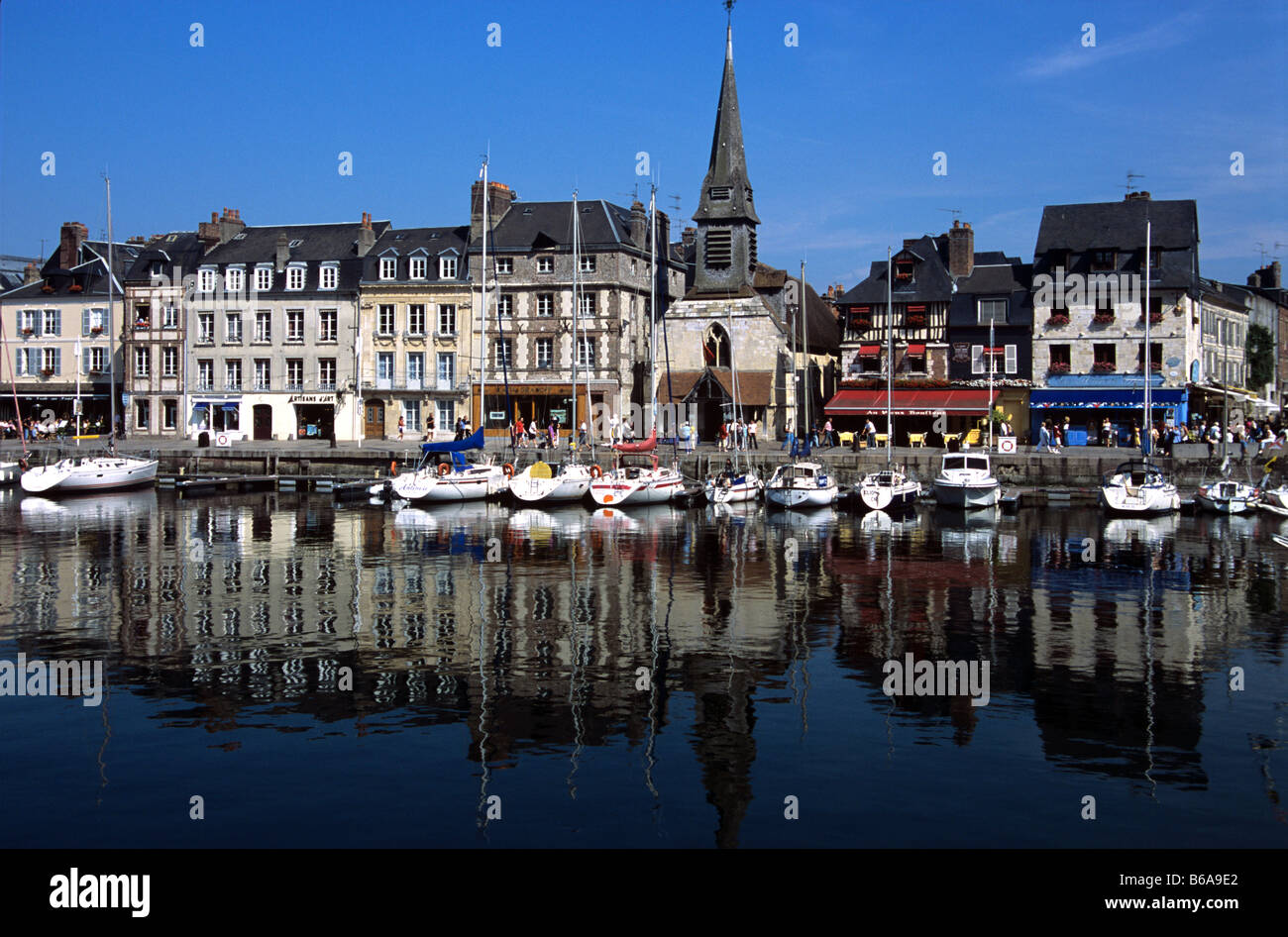 Old Port, including Saint Stephen's Church, now the Musée de la Marine Naval Museum, Honfleur