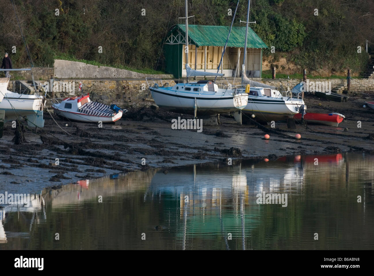 Truro river Malpas, Cornwall, England Stock Photo Alamy
