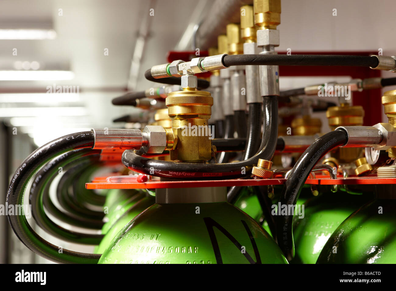 Oxygen Bottles Stock Photo Alamy