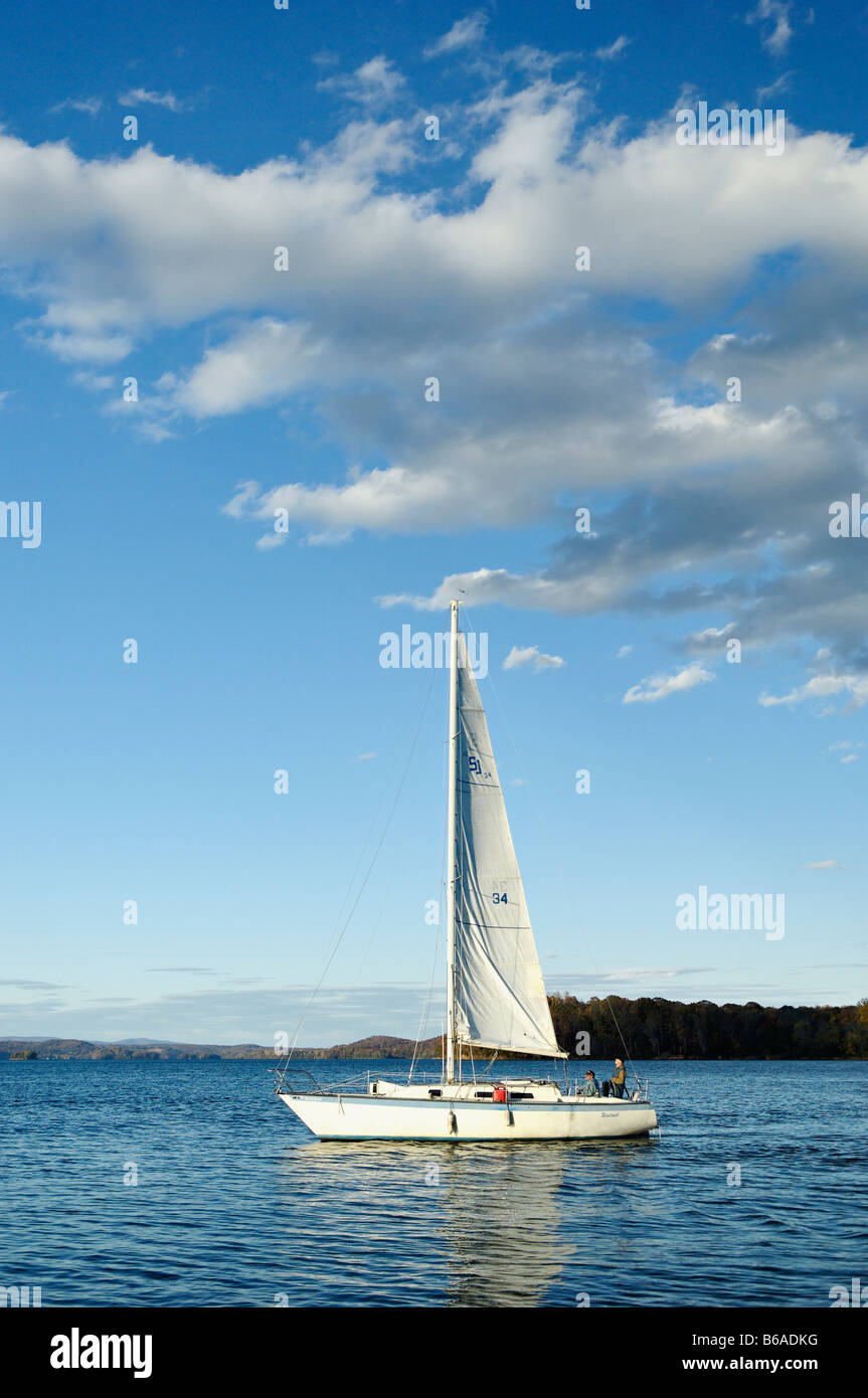 Sailboat on Watts Bar Lake in Rhea County Tennessee Stock Photo Alamy