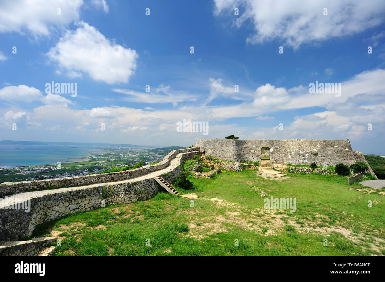 nakagusuku castle nakagusuku nakagami district okinawa japan Stock Photo