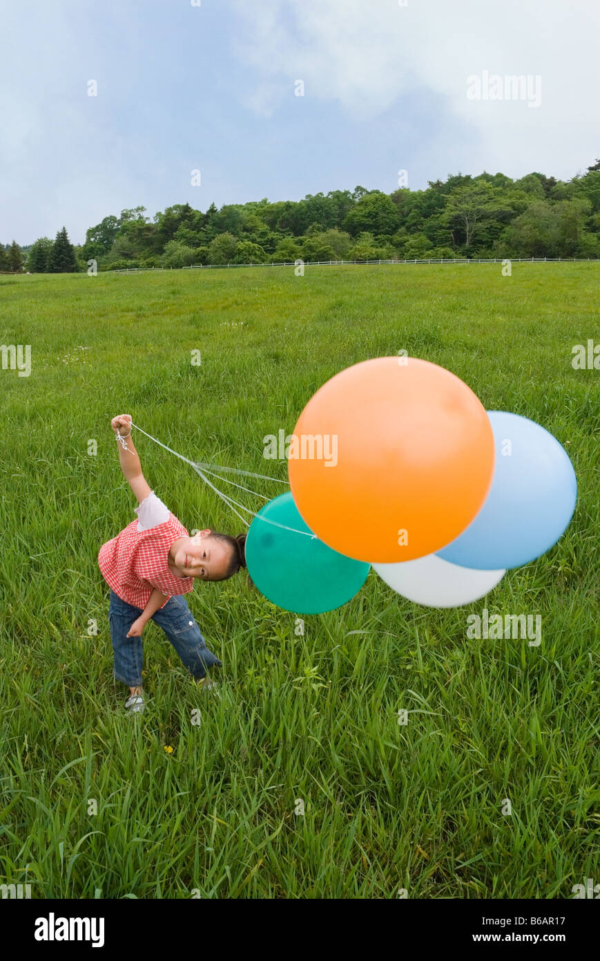 Japanese girl balloons hires stock photography and images Alamy