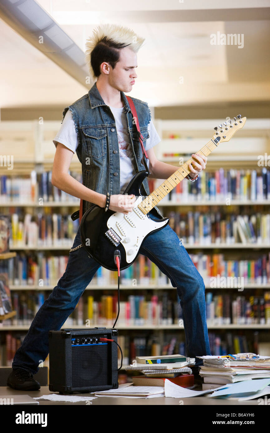 in the library Stock Photo