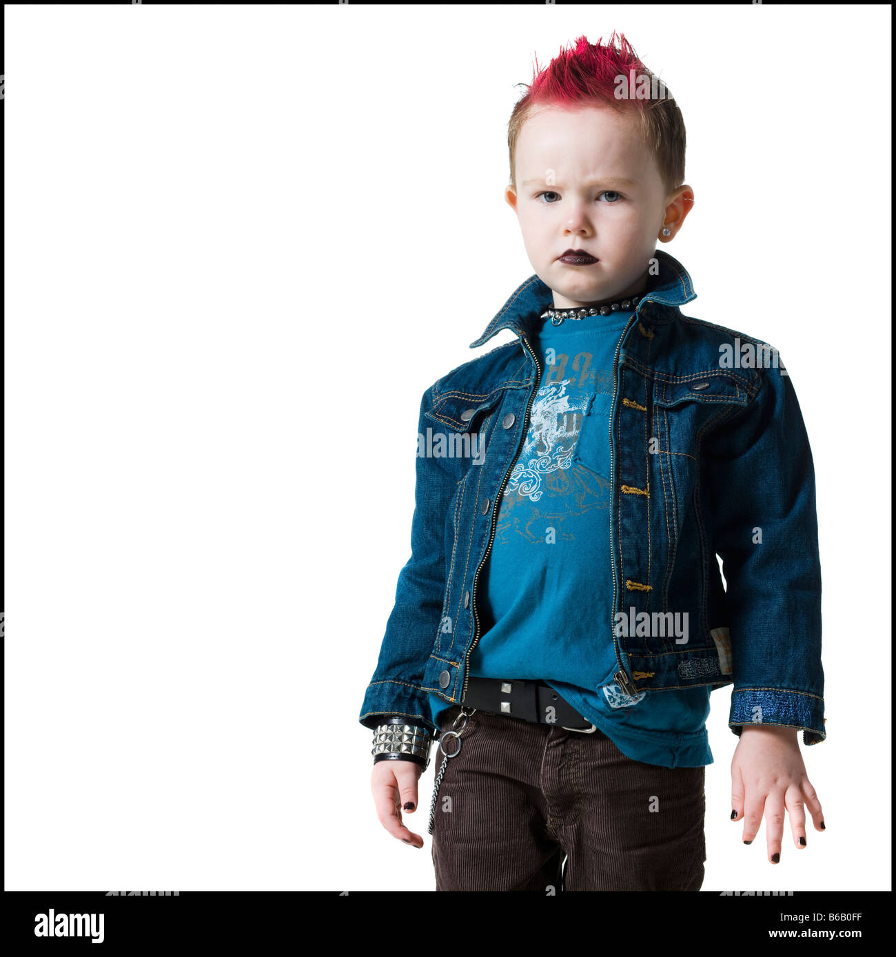 boy punk rocker Stock Photo