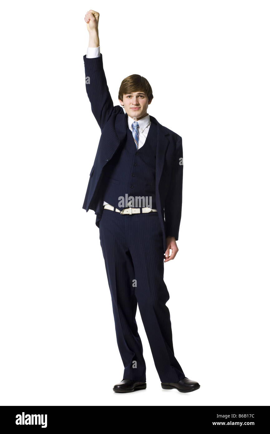 man in a blue suit Stock Photo - Alamy