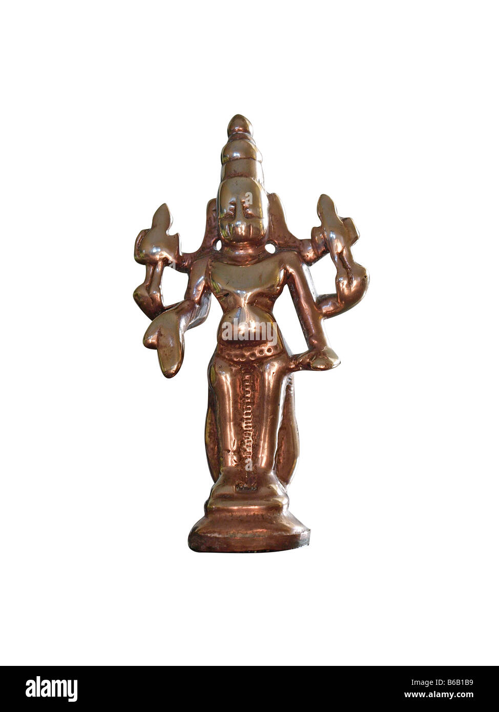 Shiva Bronze Statue Stock Photo