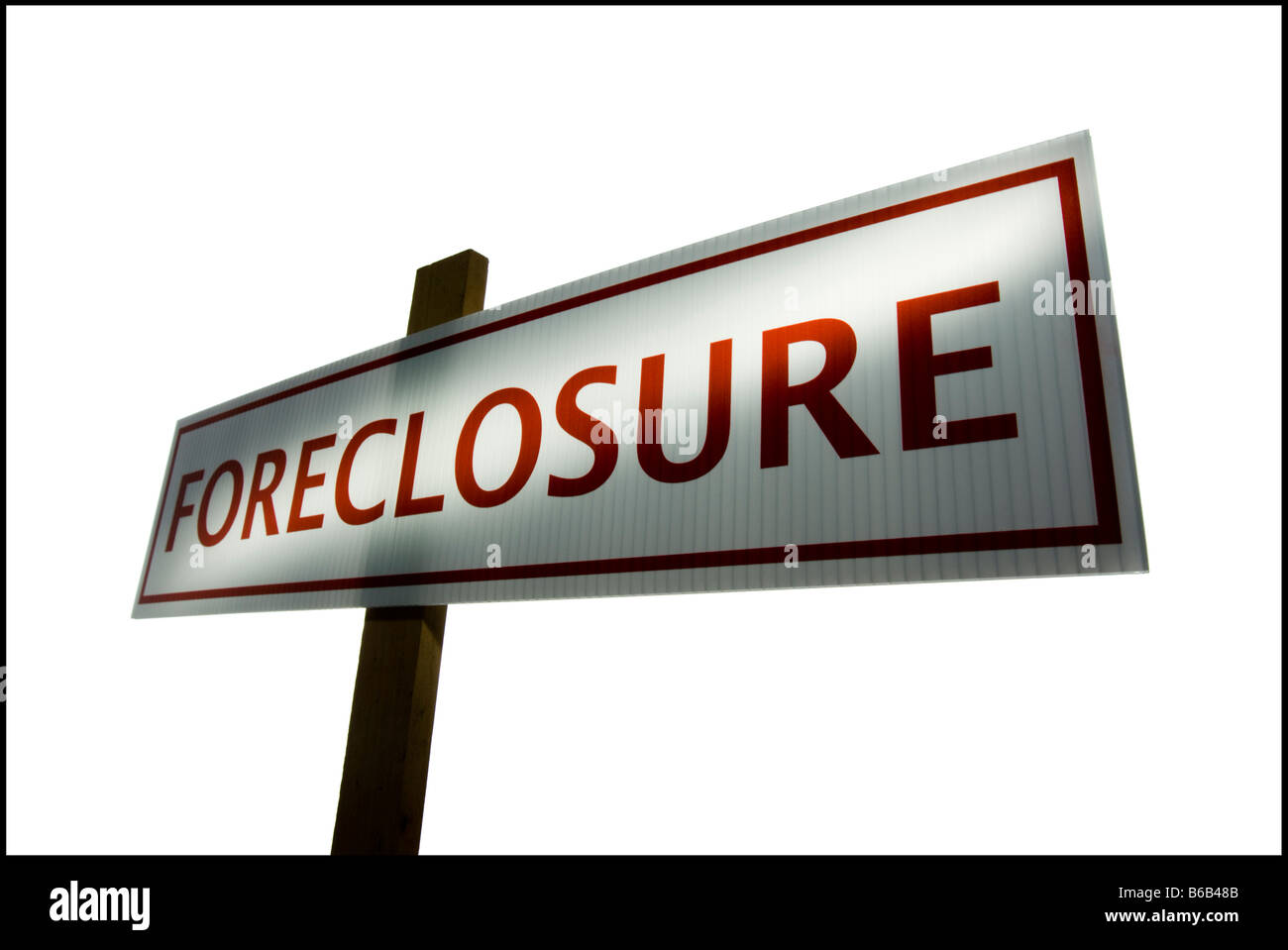foreclosure signs Stock Photo