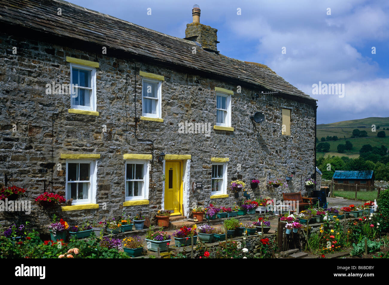 Cottages at St John's Chapel, Weardale, County Durham Stock Photo Alamy