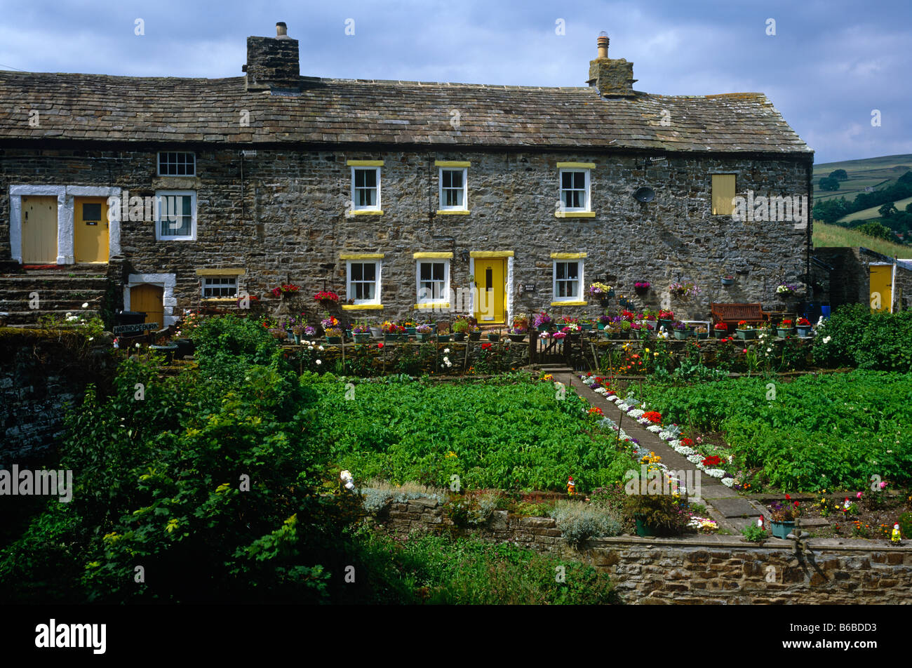 Cottages at St John's Chapel, Weardale, County Durham Stock Photo Alamy