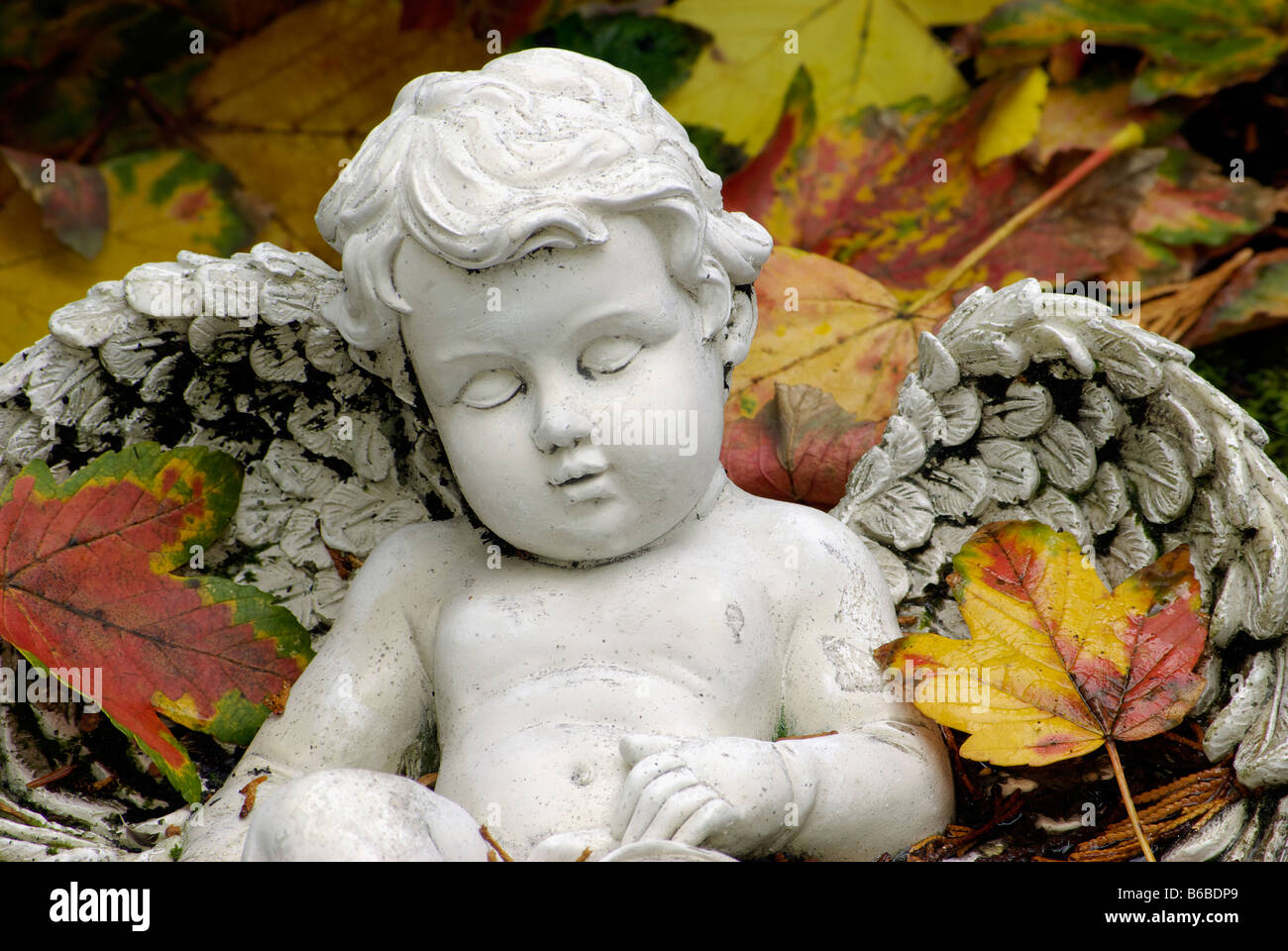 angel sculpture statue sleeping Stock Photo Alamy