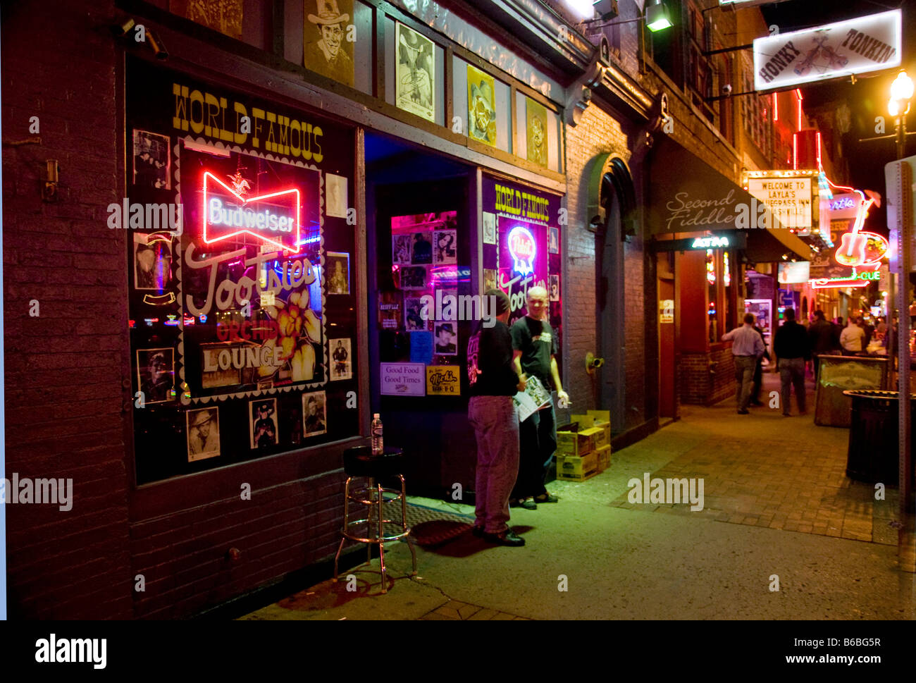 Tootsie's Orchid Lounge country music bar on Broadway in Nashville Tennessee Stock Photo