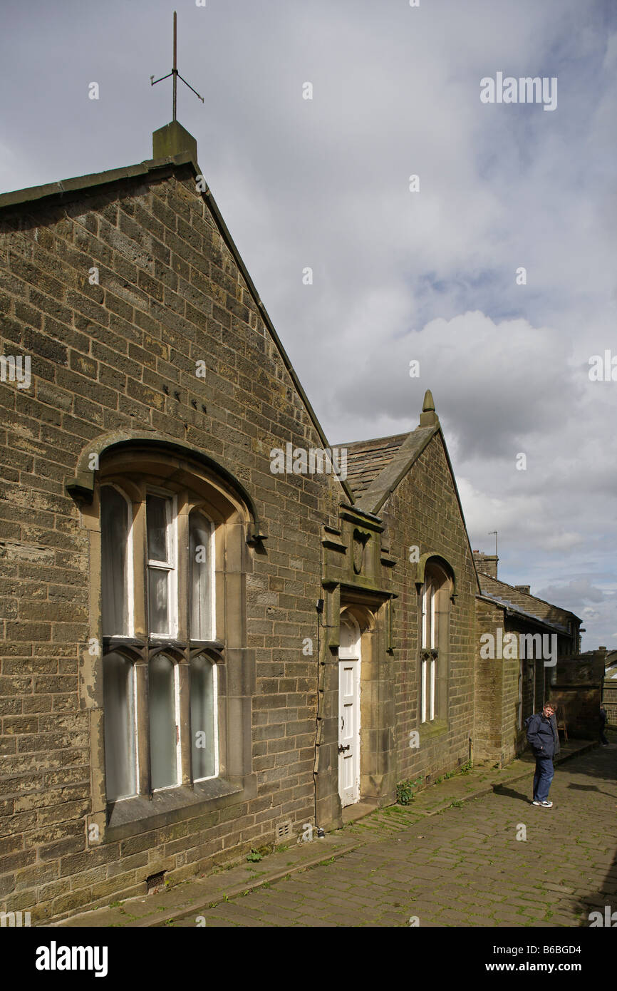 Haworth Church cottage West Yorkshire UK Great Britain Stock Photo Alamy
