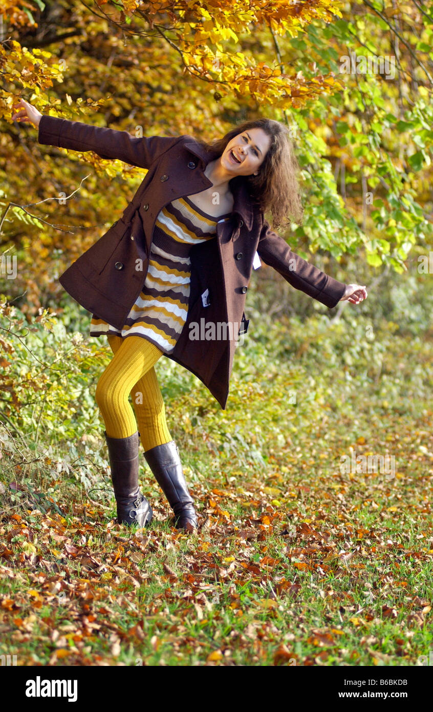 Woman on in park hi-res stock photography and images - Alamy