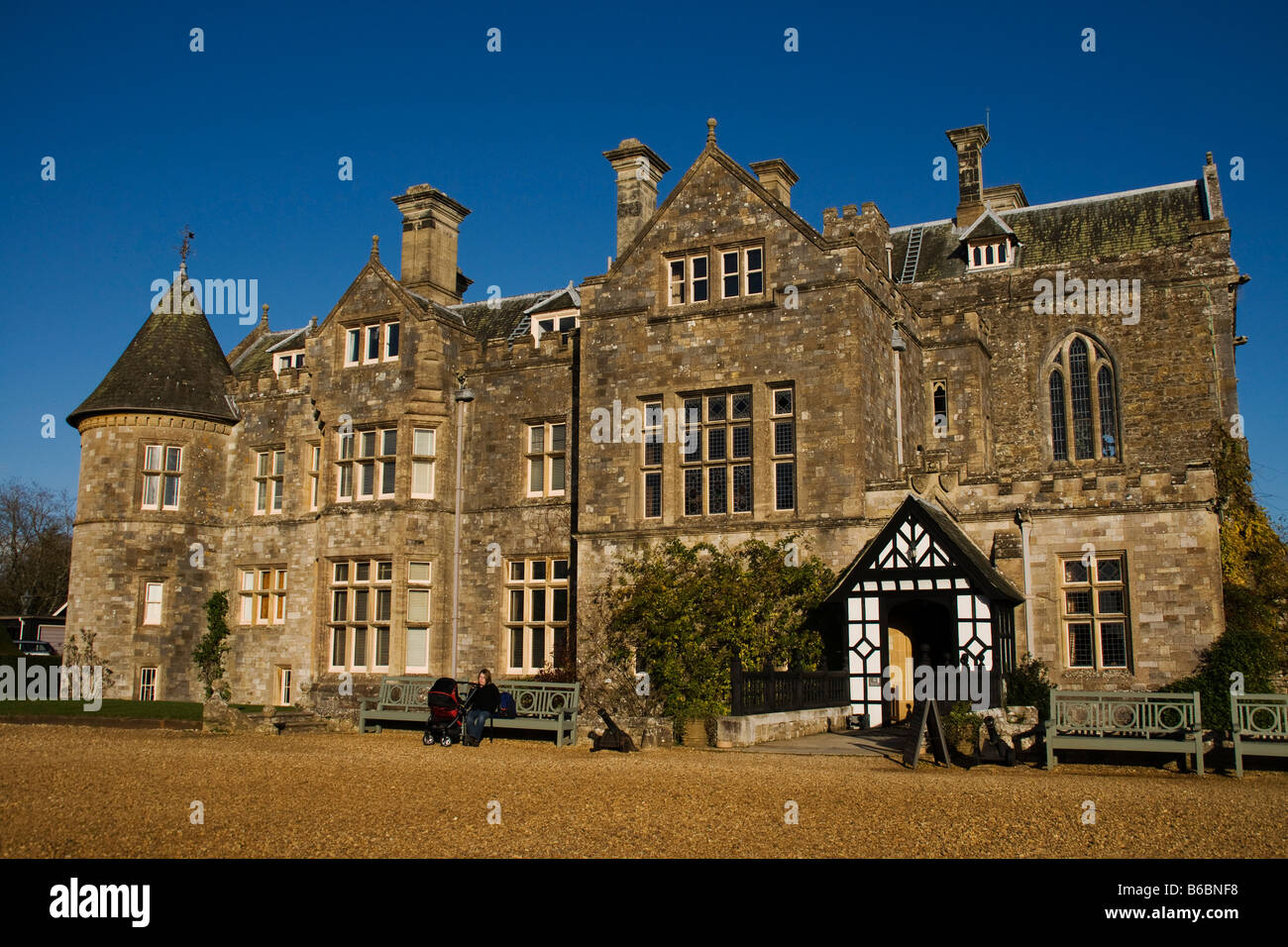 Palace House in Beaulieu New Forest Stock Photo