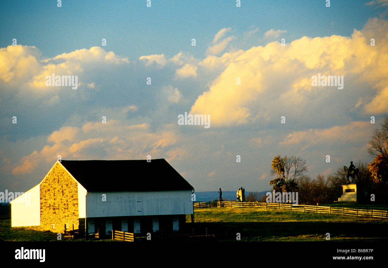 McPherson Barn, Gettysburg National Military Park, Pennsylvania Stock Photo